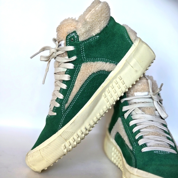 Women’s BRANDBLACK Vibram Hightop Green Sbeaker Size 8.5 - Picture 9 of 10